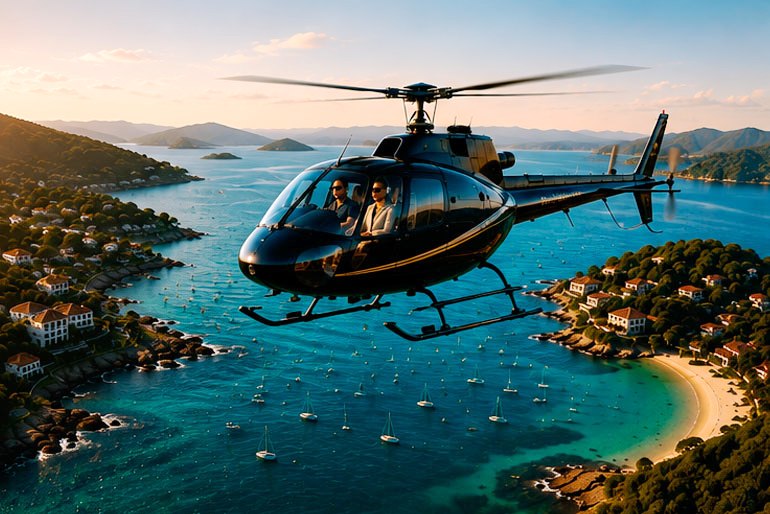 Fretamento de helicóptero do Rio de Janeiro para Angra dos Reis