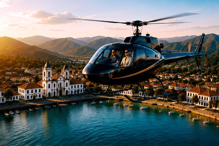 Fretamento de helicóptero do Rio de Janeiro para Paraty