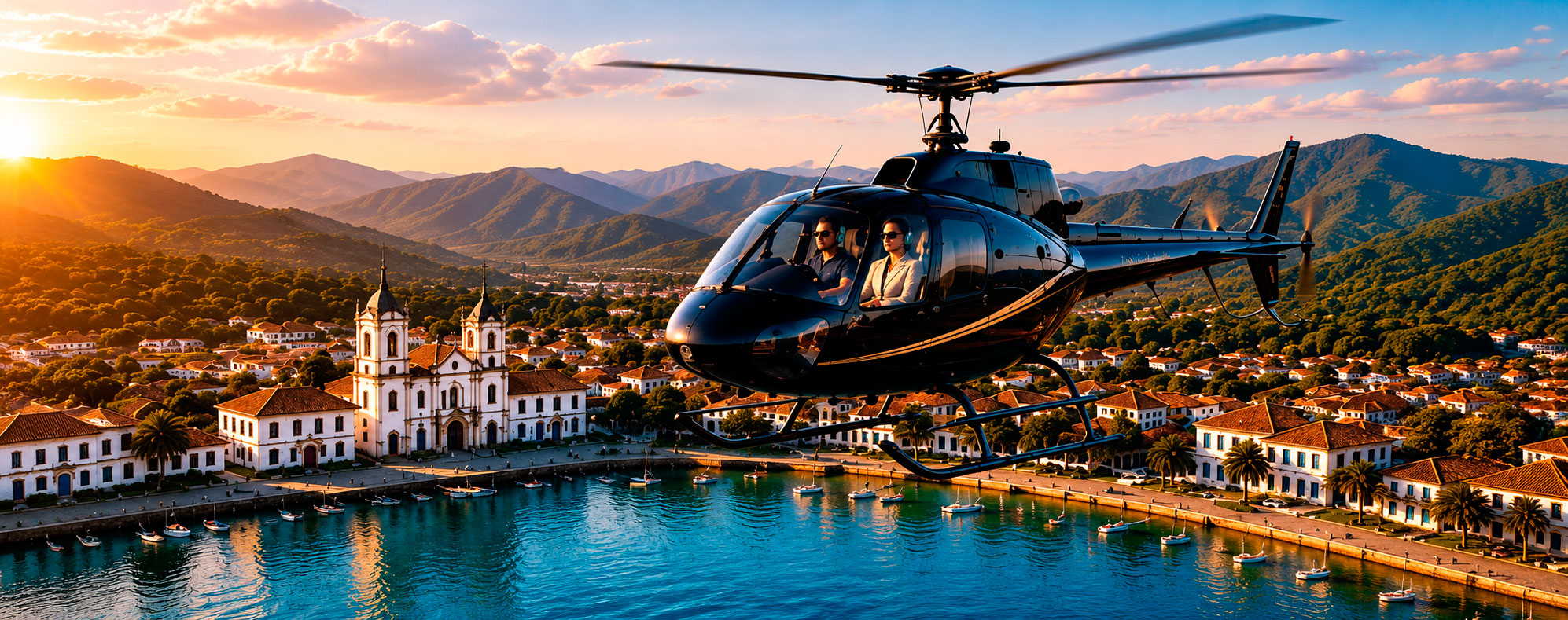 Fretamento de helicóptero do Rio de Janeiro para Paraty